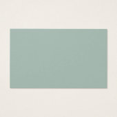 Green Calligraphy Baby Name Suggestions Card (Rückseite)