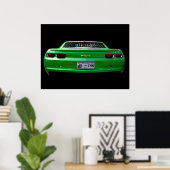 Green Camaro Poster (Heimbüro)