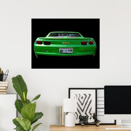 Green Camaro Poster (Heimbüro)
