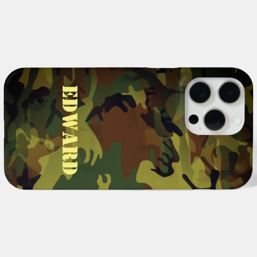 Green Cammo Case-Mate iPhone Hülle (Rückseite (Horizontal))