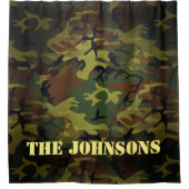 Green Cammo Duschvorhang (Vorderseite)