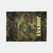 Green Cammo Fleecedecke (Vorderseite (Horizontal))