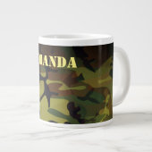 Green Cammo Jumbo-Tasse (Vorderseite Rechts)