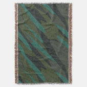 Green Camo Abstract Decke (Vorderseite Vertikal)