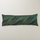 Green Camo Abstract Seitenschläferkissen (Rückseite)