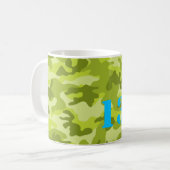 Green Camouflage 13.1 Halbmarathon-Runner-Sportver Kaffeetasse (Vorderseite Links)