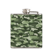 Green Camouflage 6 oz. Flachmann (Rückseite)