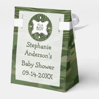 Green Camouflage Boy Baby Showbox Geschenkschachtel
