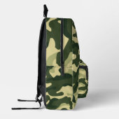 Green Camouflage camo Custom Name Printed Backpack Bedruckter Rucksack (Links)
