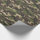 Green Camouflage Camouflage Geschenkpapier (Ecke)