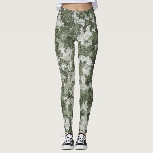 Green Camouflage (Camouflage) Leggings (Vorderseite)