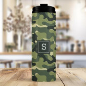 Green Camouflage Camouflage Outdoor Jagen Mit Mono Thermosbecher