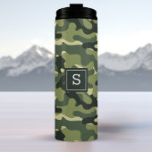 Green Camouflage Camouflage Outdoor Jagen Mit Mono Thermosbecher
