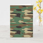 Green Camouflage Card Karte (Gelbe Blume)