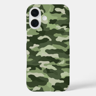 Green Camouflage iPhone 16 Hülle