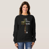 Green Camouflage Christlich Cross Bible Verse Men  Sweatshirt (Vorne ganz)