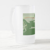 Green Camouflage Corvette Mattglas Bierglas (Vorderseite Links)