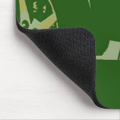 Green Camouflage Corvette Mousepad (Ecke)