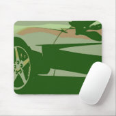 Green Camouflage Corvette Mousepad (Mit Mouse)
