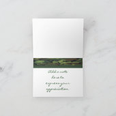 Green Camouflage Dankeschön Card Dankeskarte (Innenseite)