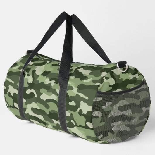 Green Camouflage Duffle Bag (Rechte Ecke)