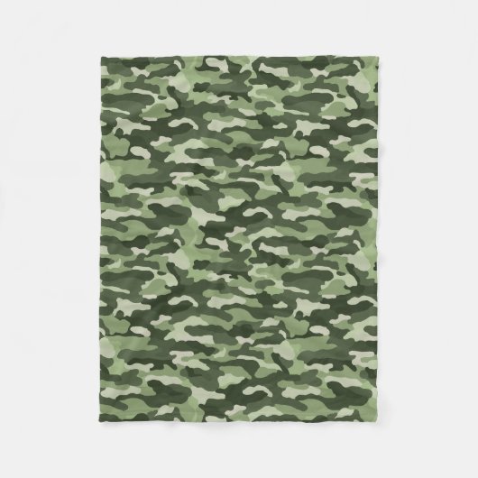 Green Camouflage Fleecedecke (Vorderseite)