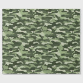 Green Camouflage Geschenkpapier (Flach)