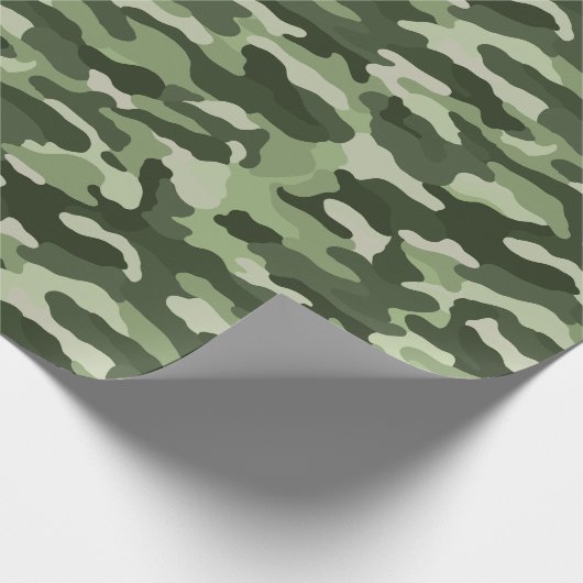 Green Camouflage Geschenkpapier (Ecke)