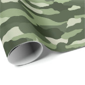 Green Camouflage Geschenkpapier (Rolleneckpunkt)