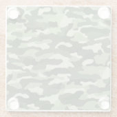 Green Camouflage Glasuntersetzer (Rückseite)