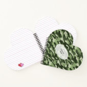 Green Camouflage Heart Notizblock (Innenseite)