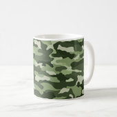Green Camouflage Kaffeetasse (VorderseiteRechts)
