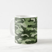 Green Camouflage Kaffeetasse (Vorderseite Links)