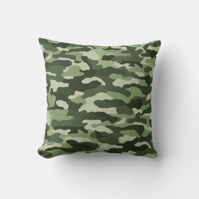 Green Camouflage Kissen (Vorderseite)