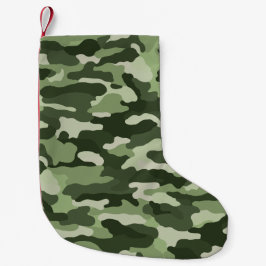 Green Camouflage Kleiner Weihnachtsstrumpf