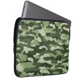 Green Camouflage Laptopschutzhülle (Vorne Rechts)