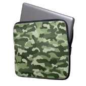 Green Camouflage Laptopschutzhülle (Vorderseite Links)