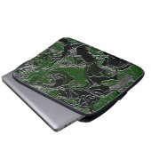 Green Camouflage Laptopschutzhülle (Vorne Knopf)