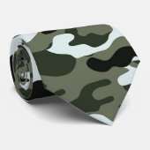 Green Camouflage Men-Krawatte Krawatte (Gerollt)