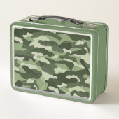 Green Camouflage Metall Brotdose (Rückseite)