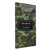 Green Camouflage, Militär, Armee Mini Klemmbrett (Schrägansicht)