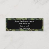 Green Camouflage, Militär, Armee Mini Visitenkarte (Vorderseite)