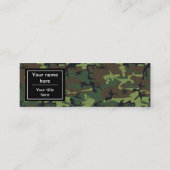 Green Camouflage, Militär, Armee Mini Visitenkarte (Rückseite)