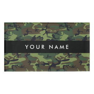 Green Camouflage, Militär, Armee Namenschild