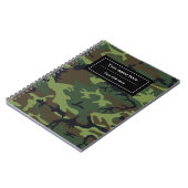 Green Camouflage, Militär, Armee Notizblock (Linke Seite)