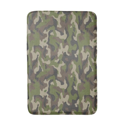 Green Camouflage Muster Badematte (Vorderseite Vertikal)