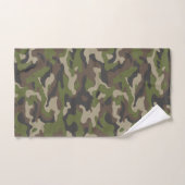 Green Camouflage Muster Badhandtuch Set (Handtuch)
