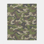 Green Camouflage Muster Fleecedecke (Vorderseite)