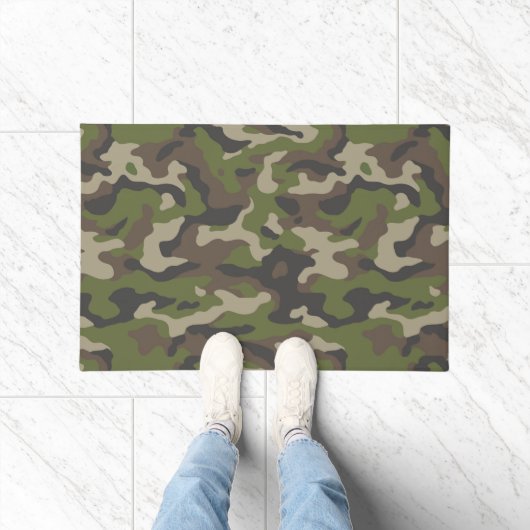 Green Camouflage Muster Fußmatte (Indoor)