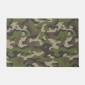 Green Camouflage Muster Fußmatte (Vorderseite)